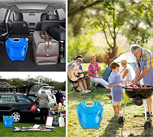 Image of Collapsible Drinking Container, Folding Water Bag Picnic Safety Plastic Water Storage bag Freezable, BPA Free water for Hiking Sport Camping - Pack Of