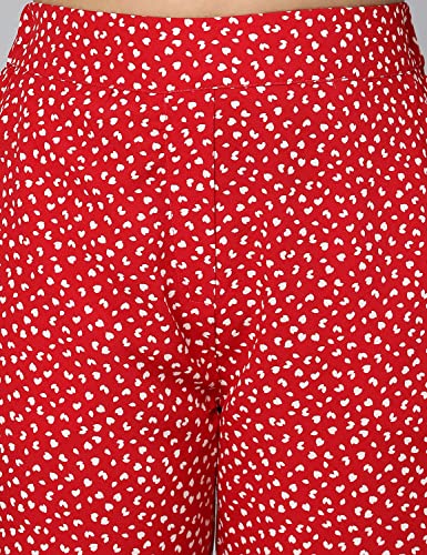 Image of oxolloxo Girls Regular Fit Polyester Solid Casual Pant