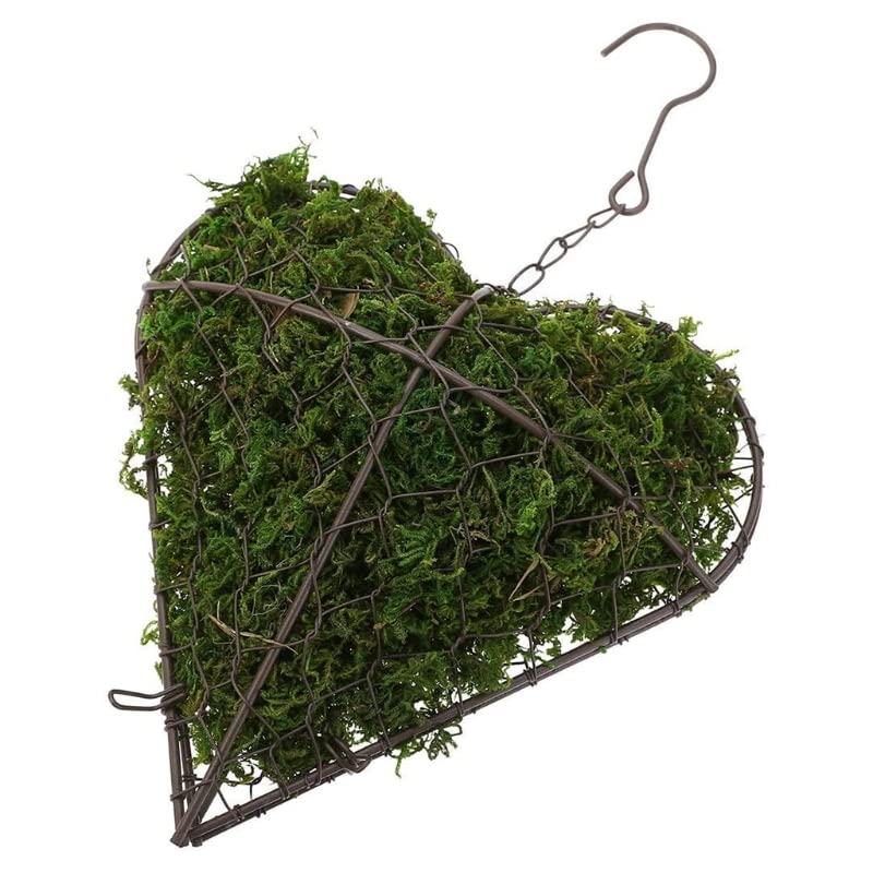 Jardiniere balcon Jardinière suspendue en forme de coeur en métal plante artificielle Pots de fleurs panier de rangement mur plantes succulentes support avec crochet Pot suspendu plante interieur
