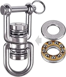 BeneLabel Swing Swivel with 2 Bearing, 360° Rotation, 770LB Capacity, Safest Rotational Device Hanging Accessory for Web Tree Swing, Aerial Dance, Children's Swing, Yoga Swing Sets