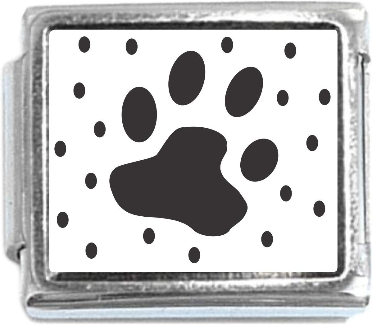 NewCharms Paw Print Italian Charm