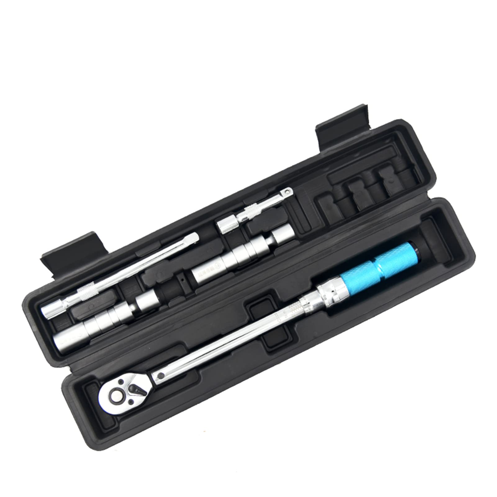 Ejoyous Kit de Llave Dinamométrica con Accionamiento de 3, 8 Pulgadas, Llave Dinamométrica de Trinquete de Acero Al Cromo Vanadio de 5 a 60 Nm con Juego de Vasos Magnéticos para Bujía para Mecánicos