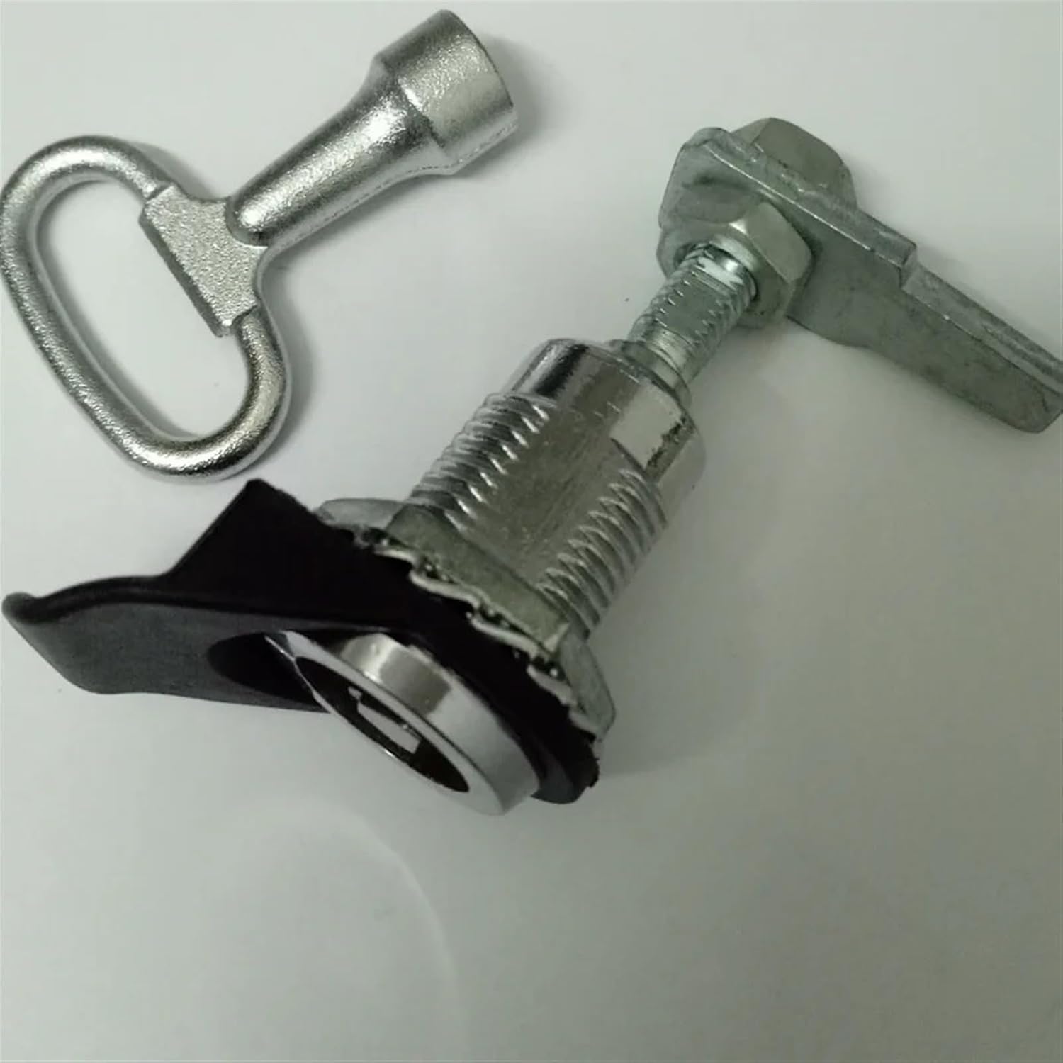 Adjustable Height Telescopic Tension Cam Triangle Locks 816-A Electric Control Cabinet of Distribution Box Cellar Cover Lock 1Pcs(with Key)