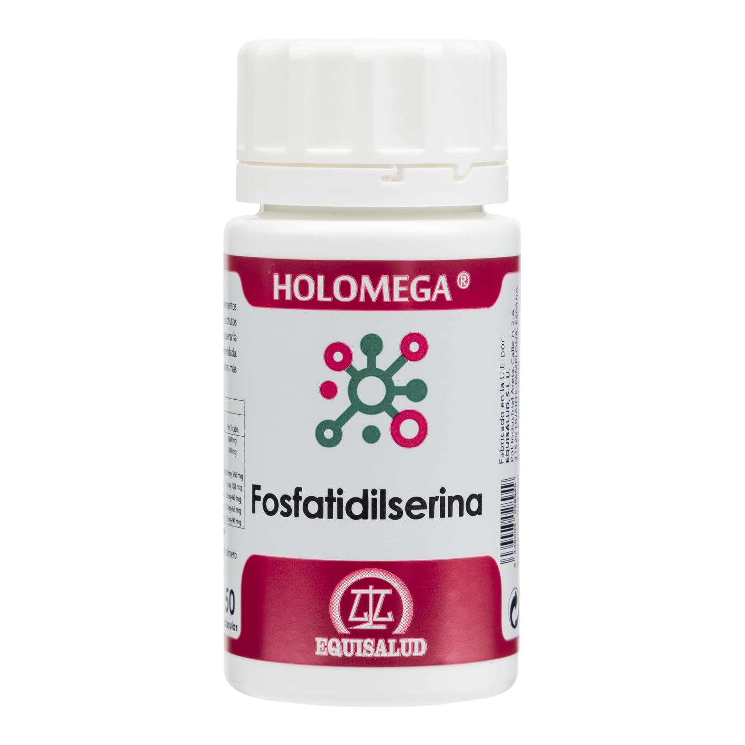 Equisalud Holomega Fosfatidilserina | Complejo Fosfolípidos | 50 Cápsulas