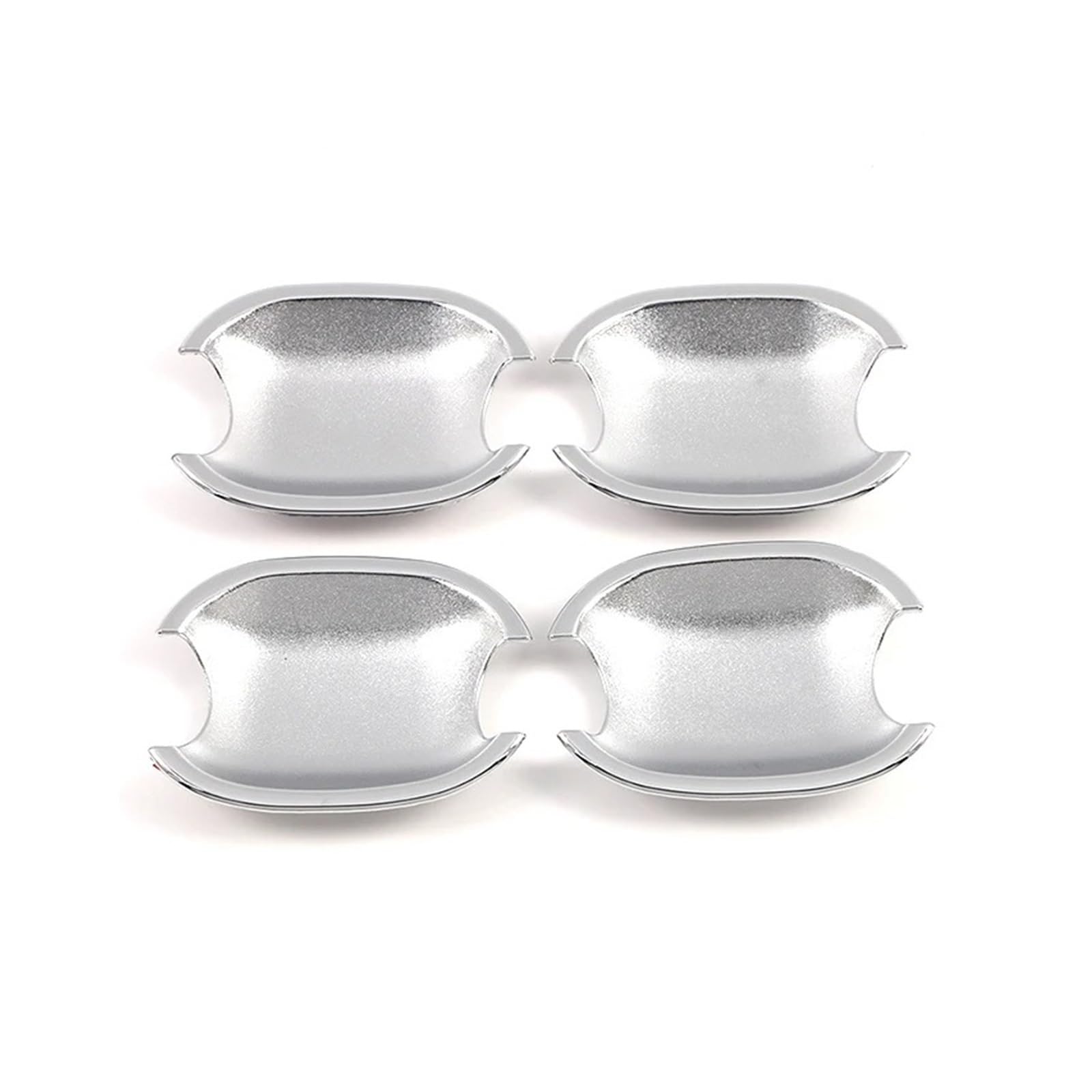 TNTGEBFVBG Universal Car Exterior Door Handle for Citroen for C4 2005-2009 Car Decoration Door Handle Cover Trim(Bowl Chrome)