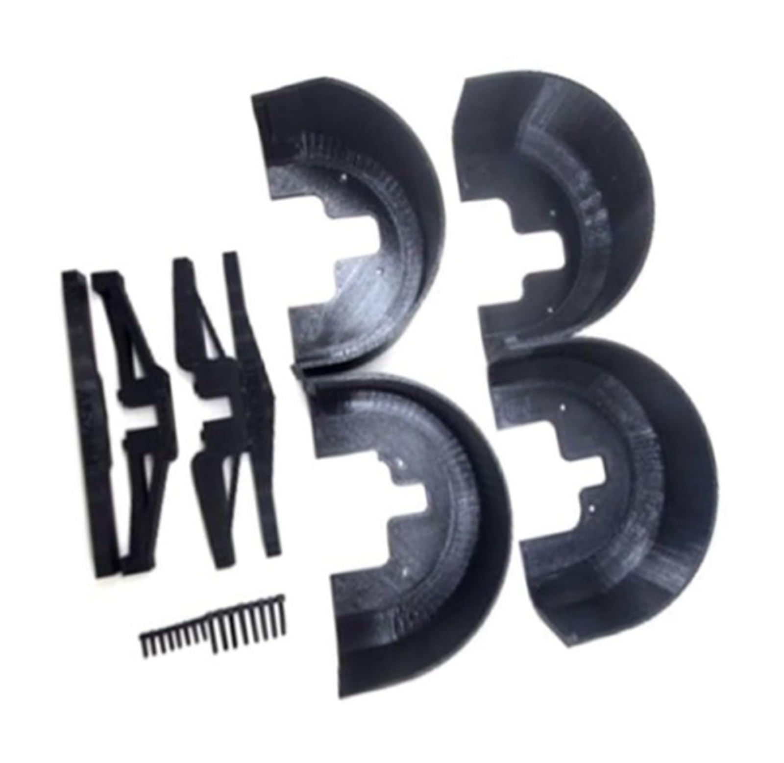 For MJX for Hyper Go 7303 RC Car Mud Flaps for Fender for 1/17 Scale Offroad Drift for Rally C3 Flat Runner