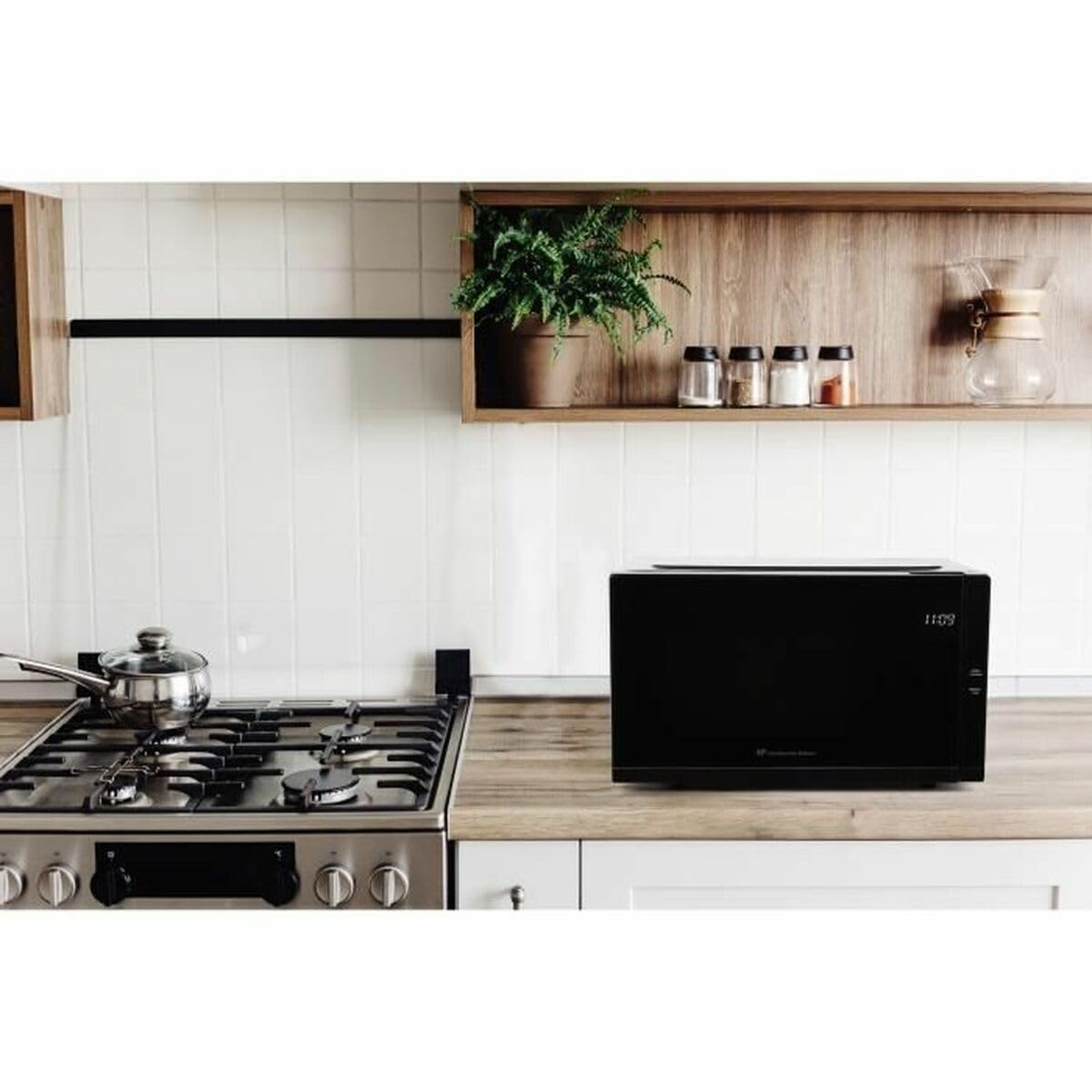 Micro-ondes - CONTINENTAL EDISON - CEMO23BG - Gril - Noir - 1280 W - L48 x H29,3 x P33,7 cm - 23 L