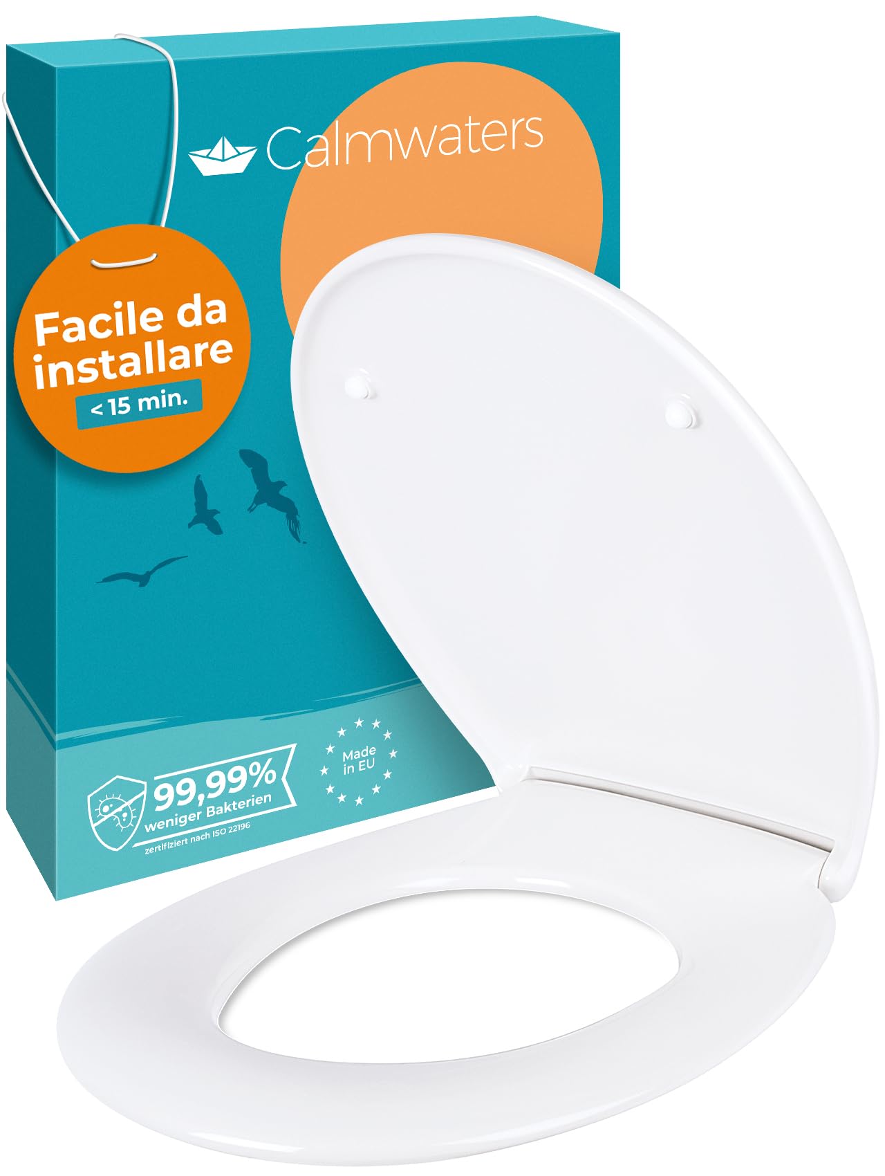 Tiger - Sedile Wc A Chiusura Morbida Memphis Duroplast Bianco 252930646