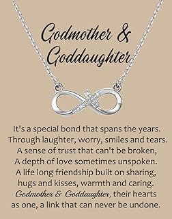 Godmother Goddaughter Necklace Godmother and Goddaughter Gifts Jewelry Infinite Necklace Godmother Gift from Goddaughter