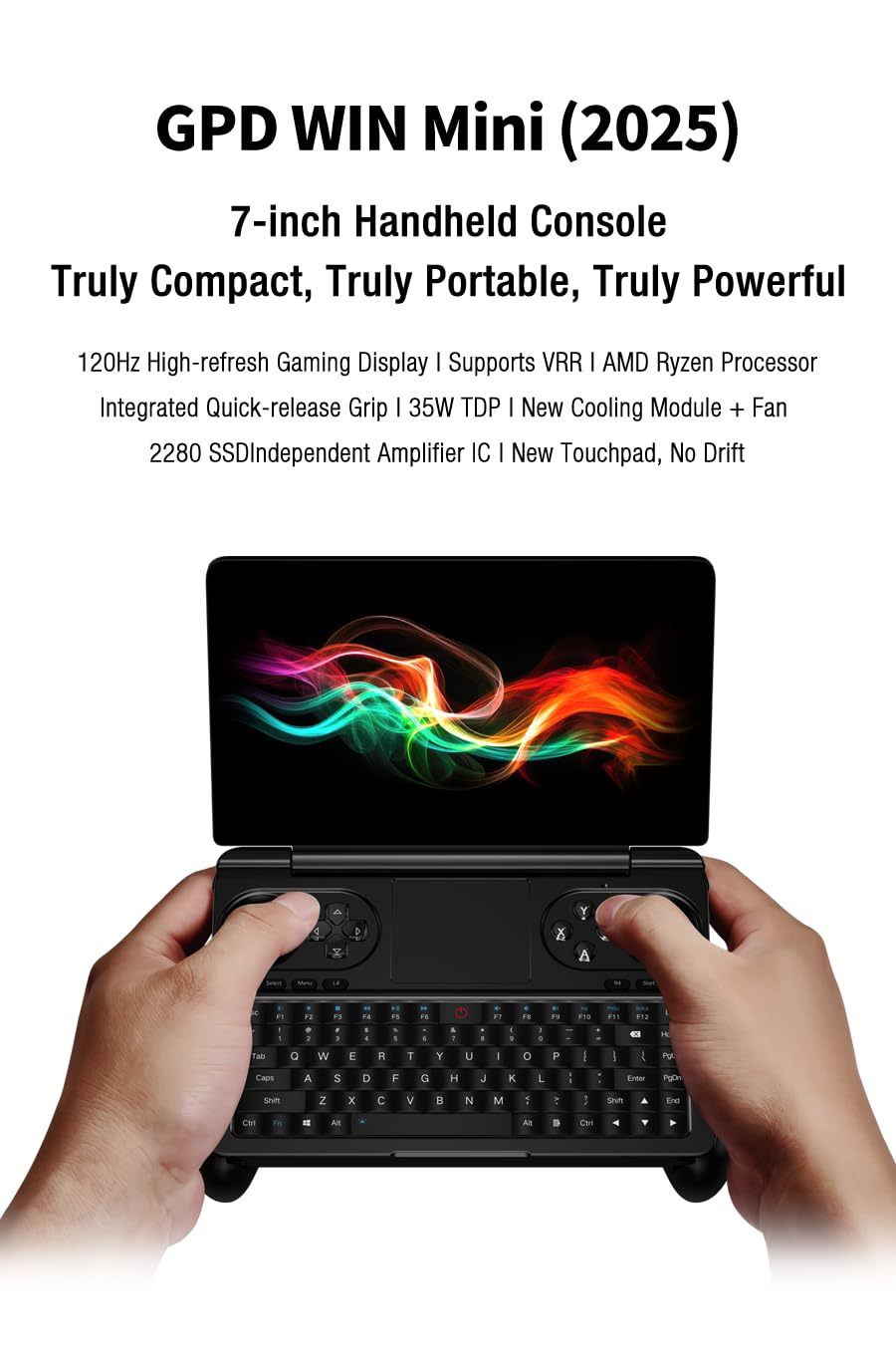 Amazon.co.jp: GPD Win Mini 2025 ハンドヘルドゲーミングPC、7
