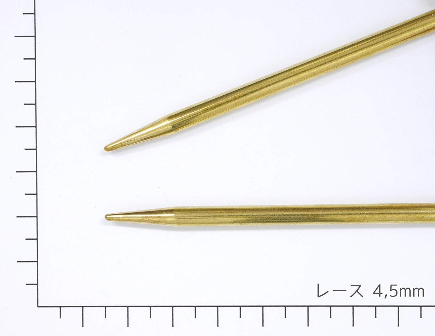 Addi Circular Lace Needle, 40cm x 4.5mm, Gold