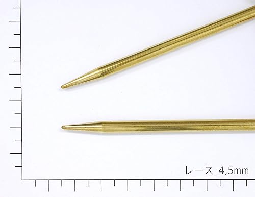 Miniatura 4 de Addi Aguja circular de encaje, 15.7in x 0.177in, color dorado