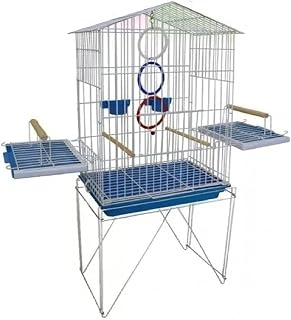 Gaiola para Calopsita, Maritaca Mansa, Periquito e Cocota com pés Azul