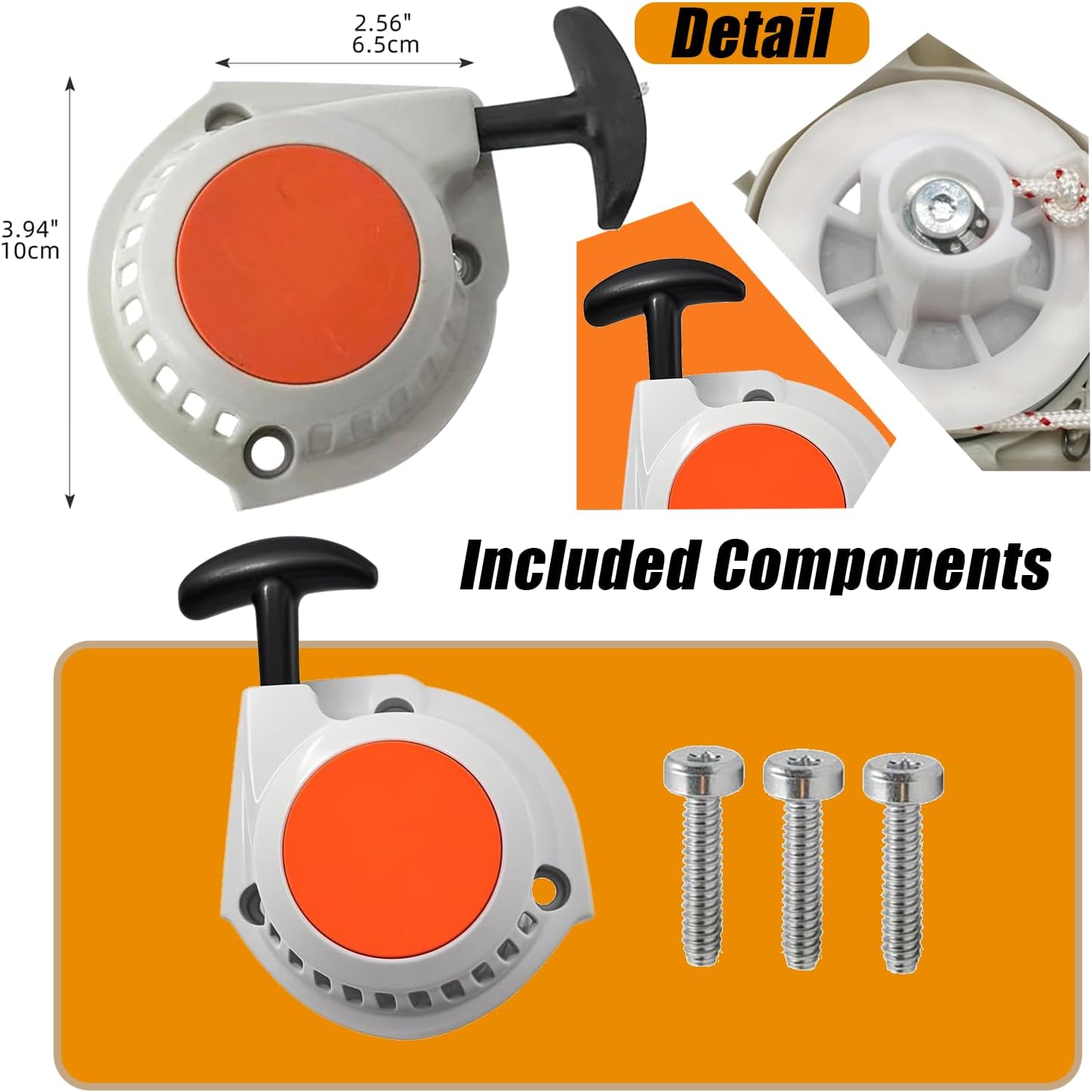 FS94 Recoil Rewind Starter - 4149 190 4001 - for Stihl FS94 FS94R KM94R HL91K HL94 HL94K KM94 HL91 FS94C FS94RC String Trimmer Replacement Part 4149-190-4001