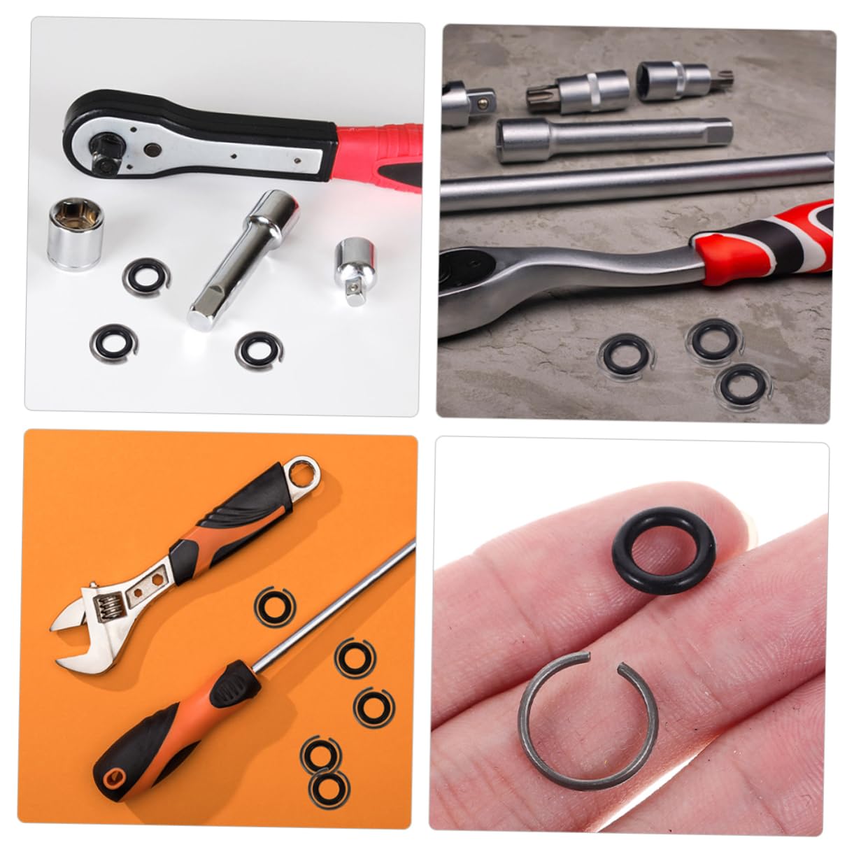 Housoutil Impact Wrench Socket Retainer Rings 8 Pack Socket Retainer for Electric Air Wrench Tool Parts