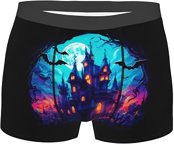 bright human skulls Mens Boxer Briefs Comfort Breathable Stretch Underwear Sports Trunks