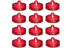Bright Red LED Battery Operated Tea Lights