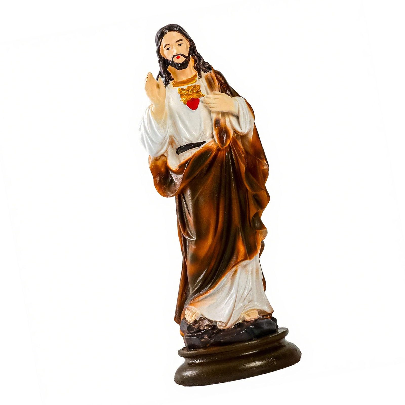 Kalttoy Catholic Statue Sculpture Resin Religious Desk Decoration or Prayer Room Accent Resin Sculpture