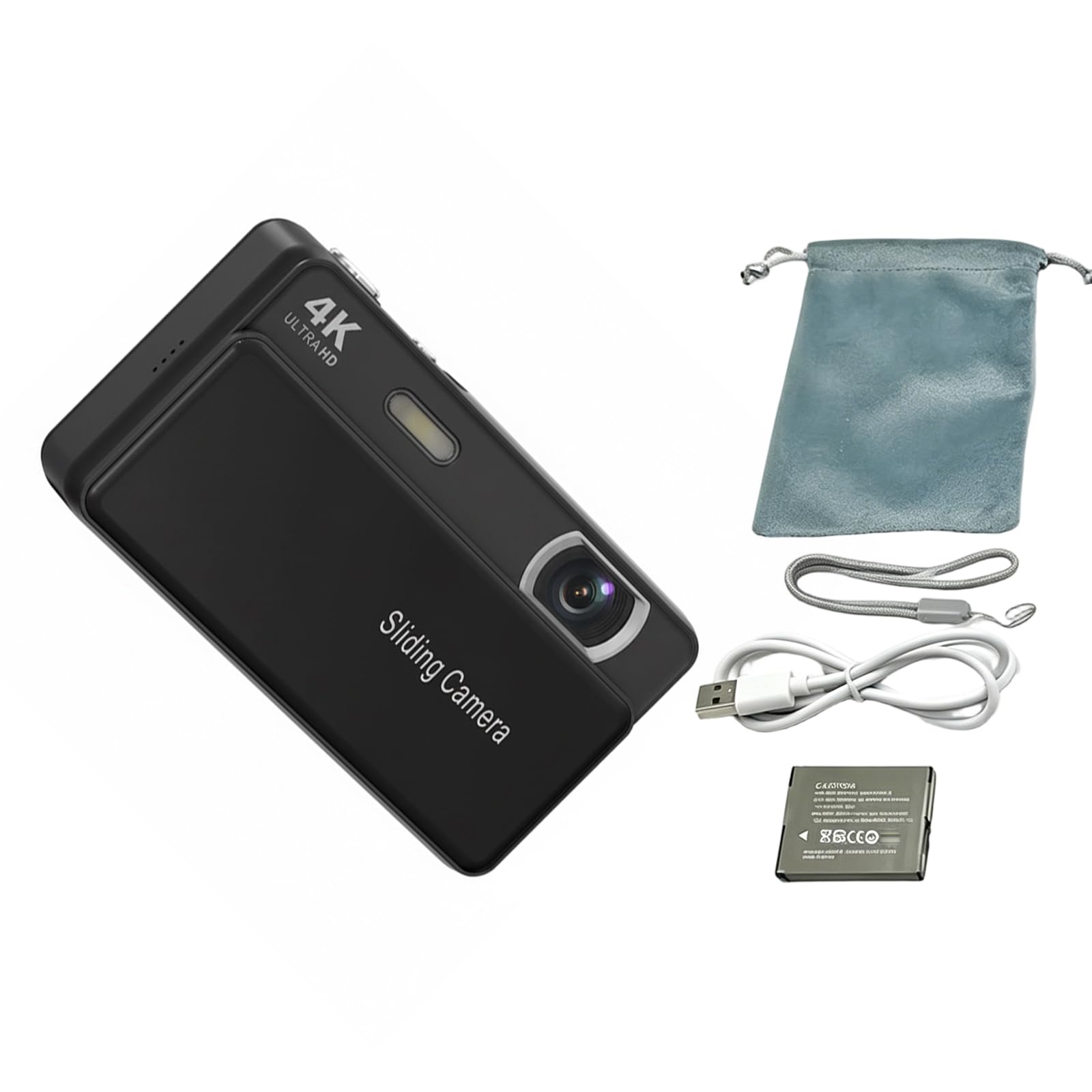 Risoluzione 4K Fotocamera Digitale con Zoom Ottica 16X e Slide Cover Design per Immagini 4K Fotocamera Da Viaggio Full Resolution