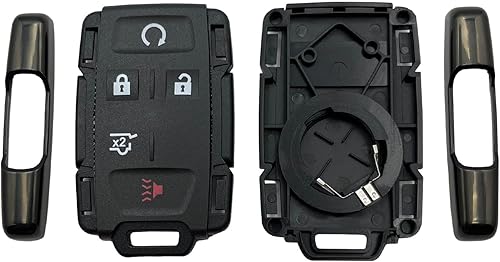 Miniatura 7 de Funda de repuesto para llavero inteligente sin llave para Chevy Silverado Colorado GMC Canyon Sierra 2014 2015 2016 2017 2018 2019 2020 2021