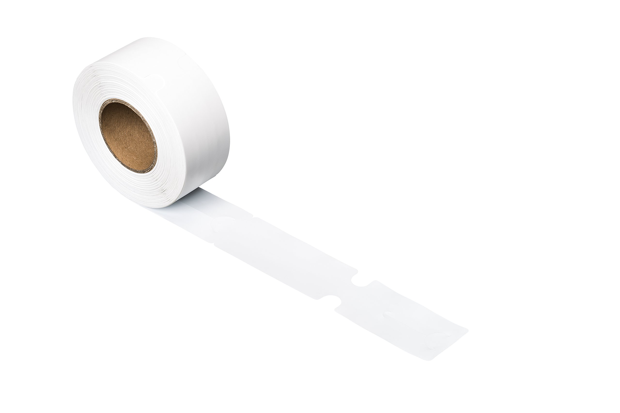 1000 Stück Schlaufenetiketten 65 x 283 mm, weiß