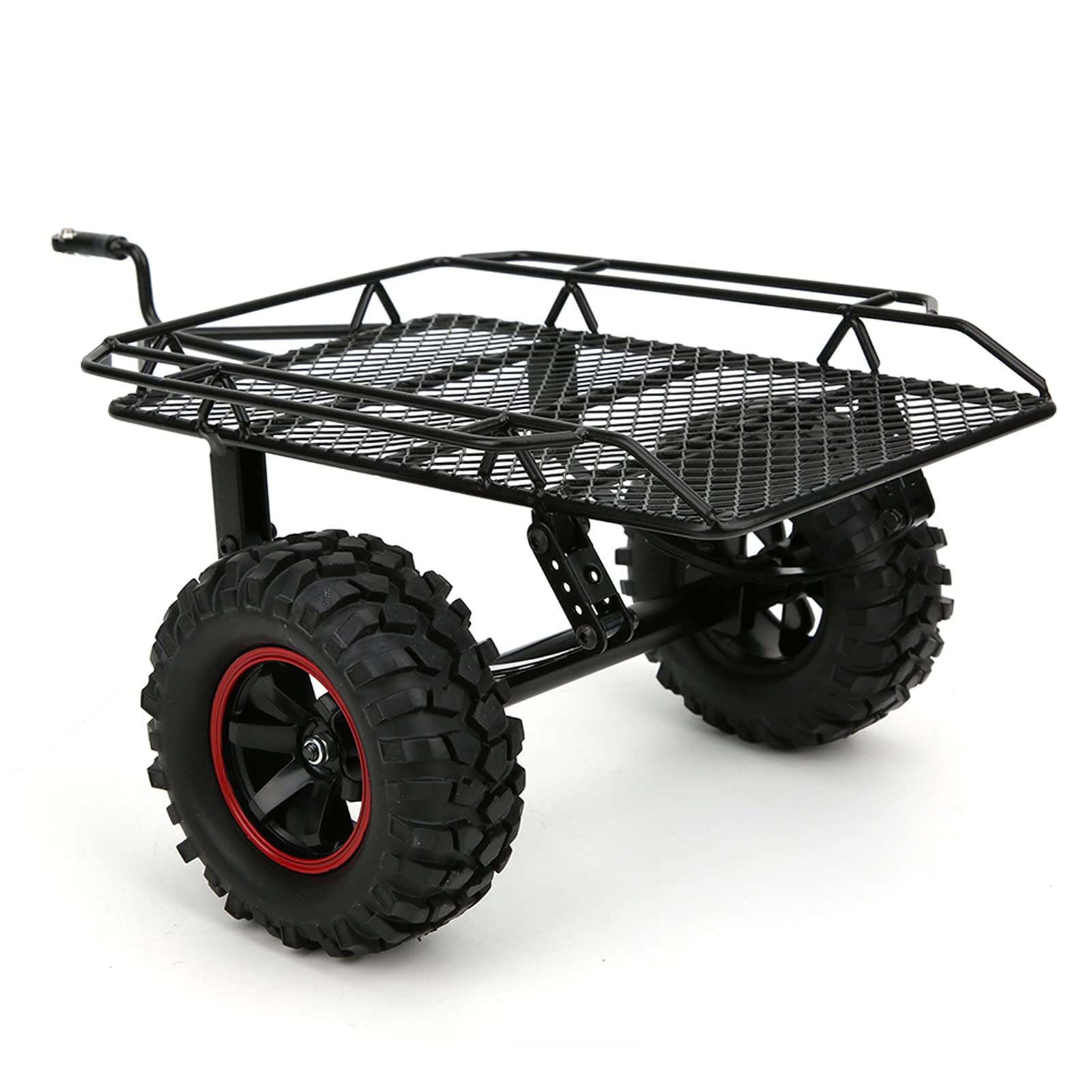 Przyczepa RC Metalowa do Modeli Samochodów SCX10 | Trwała metalowa konstrukcja, łatwa w montażu, kompatybilna z modelami 1/10
