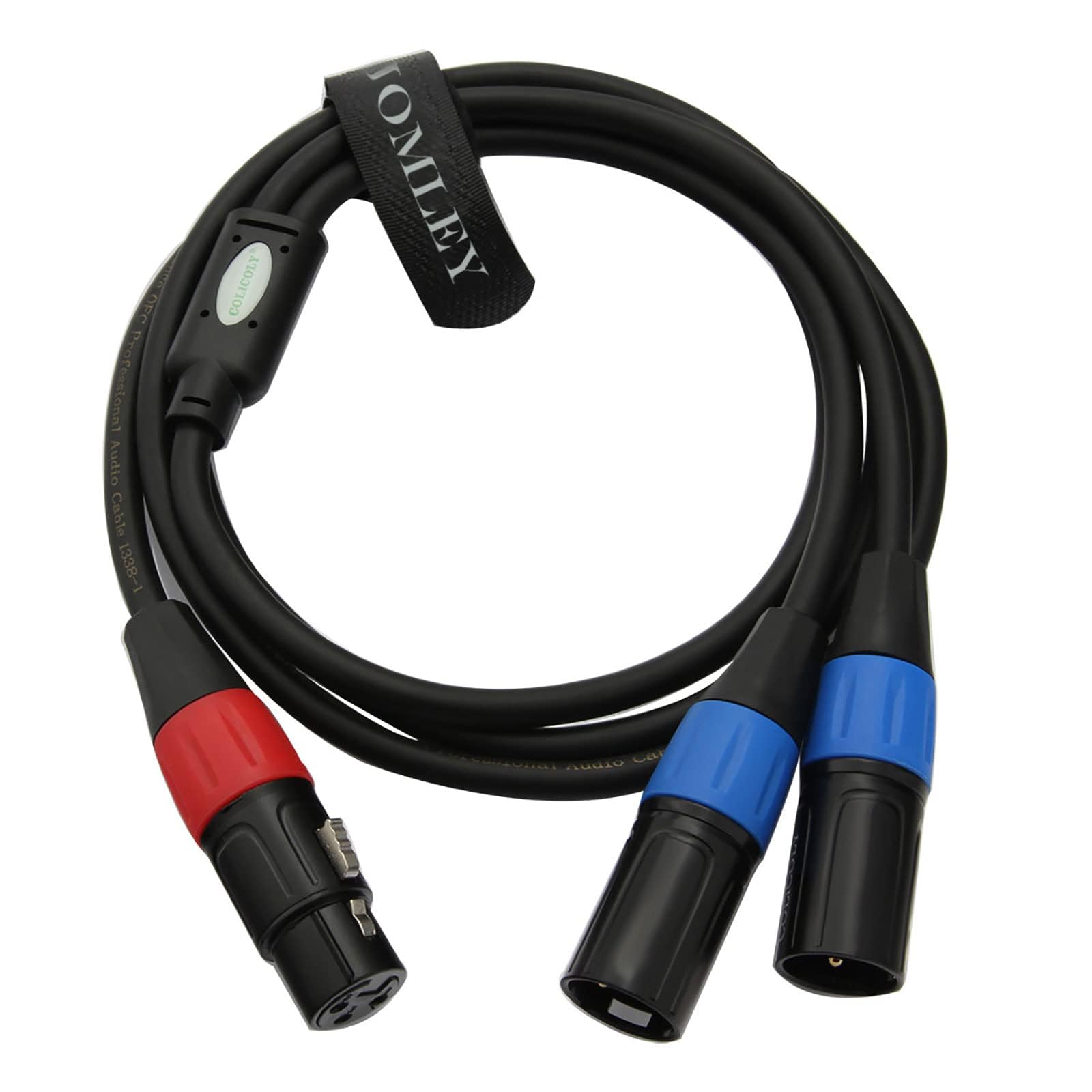 Splitter XLR, 1 femmina a doppio maschio, cavo adattatore audio bilanciato per microfono 0,5 m