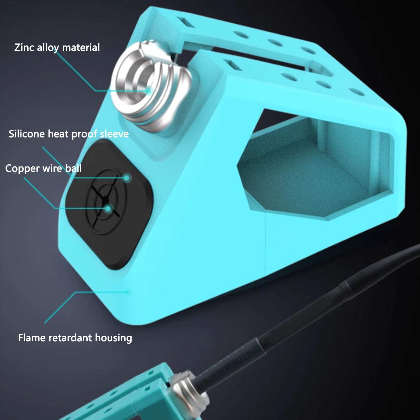 Vikye Zestaw Stacji Lutowniczej T210 Pro 120 W, Szybkie Nagrzewanie 2S, Zestaw Stacji Lutowniczej z Wyświetlaczem LCD z Antystatycznym Przewodem Uziemiającym, Automatyczne Uśpienie i (wtyczka UE)