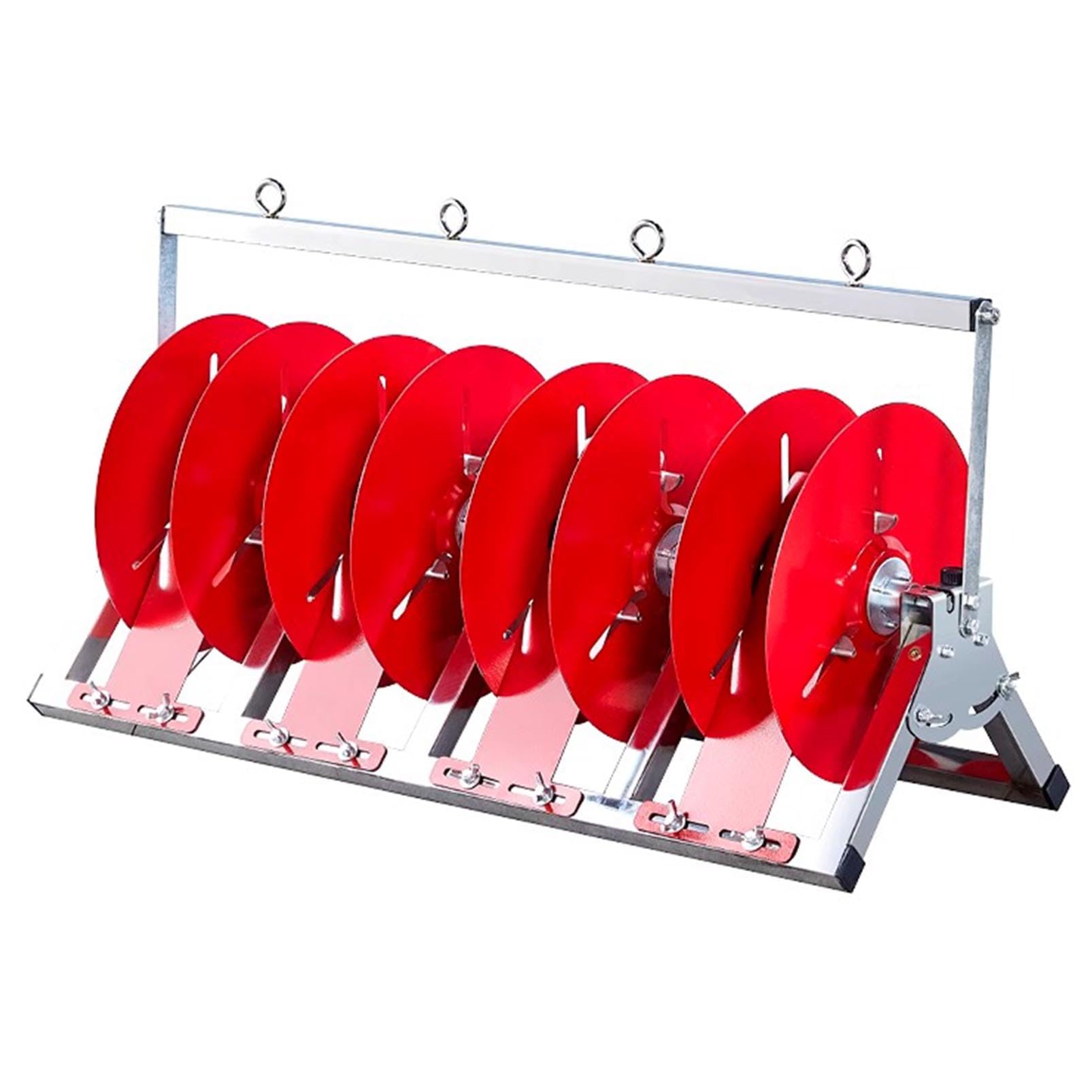Distributore di bobine di filo resistente, supporto regolabile per bobina di cavo di prolunga per stoccaggio e organizzazione dei cavi elettrici
