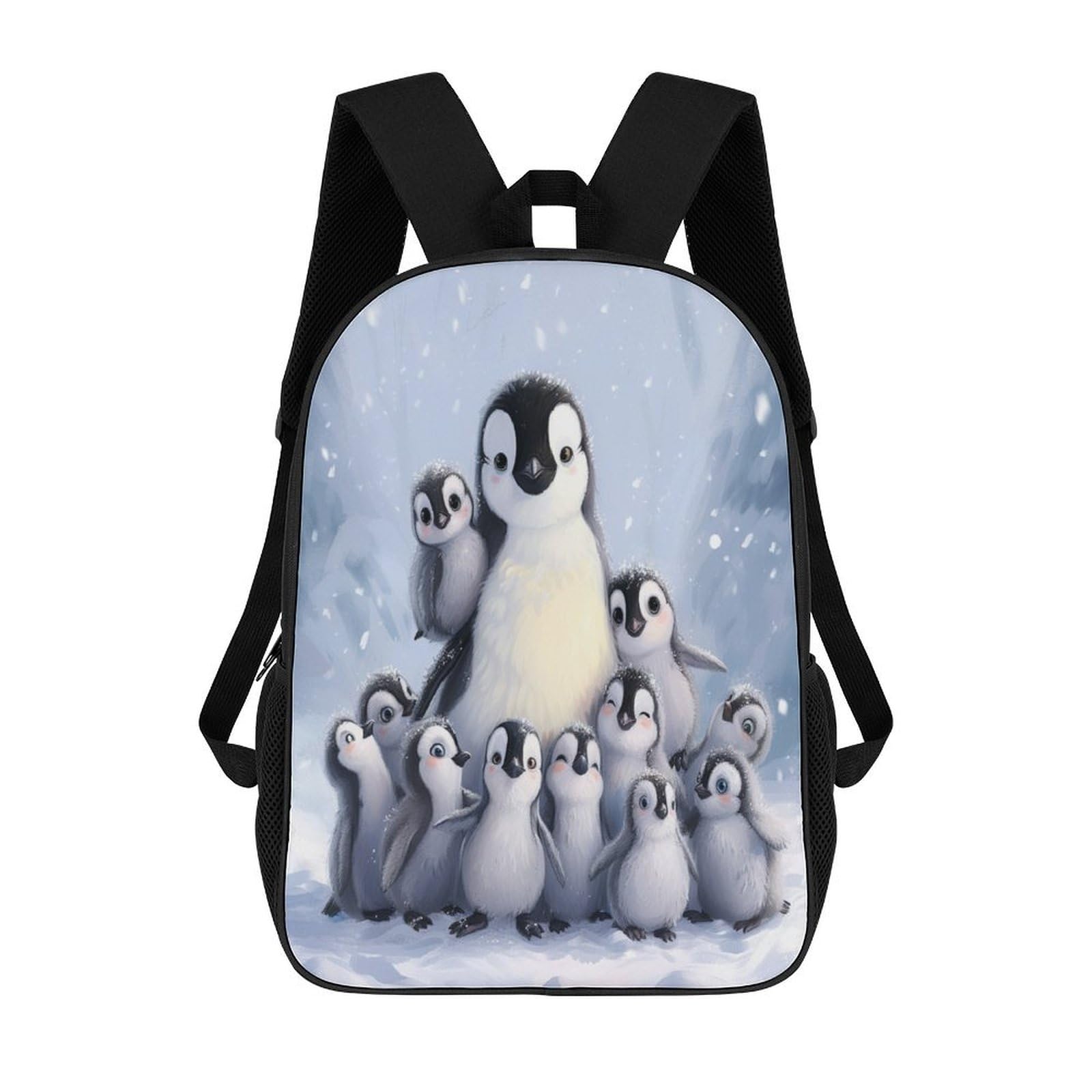 TNFHSOFT School Bag,Kids Backpack With Penguin Print,Cute Animals Large Rucksack For School Sports Travel,Back To School Supplies For Children,Gifts For Boys Girls Teenagers 17inch