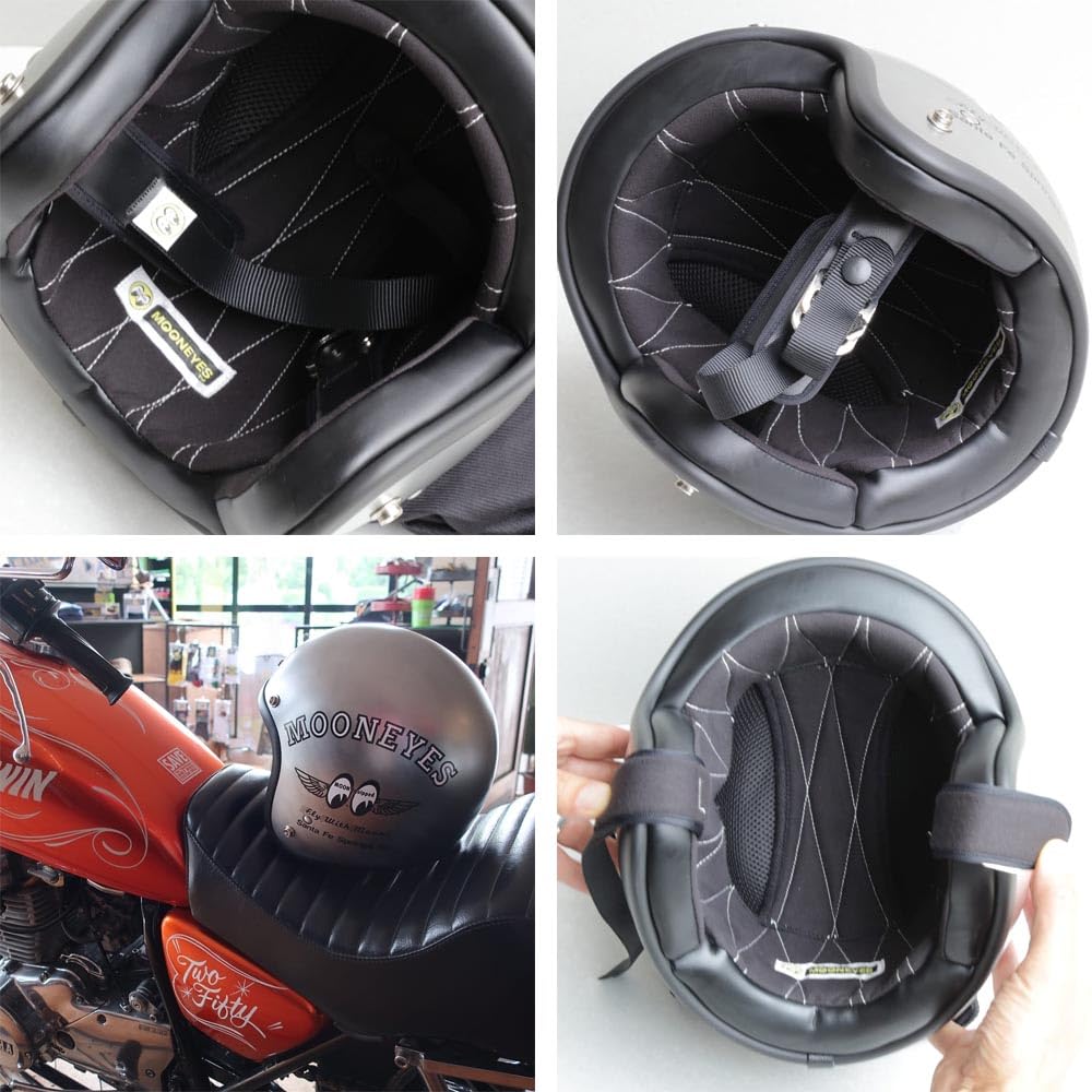 Amazon.co.jp: ムーンアイズ MOONEYES ジェットヘルメット Fly with