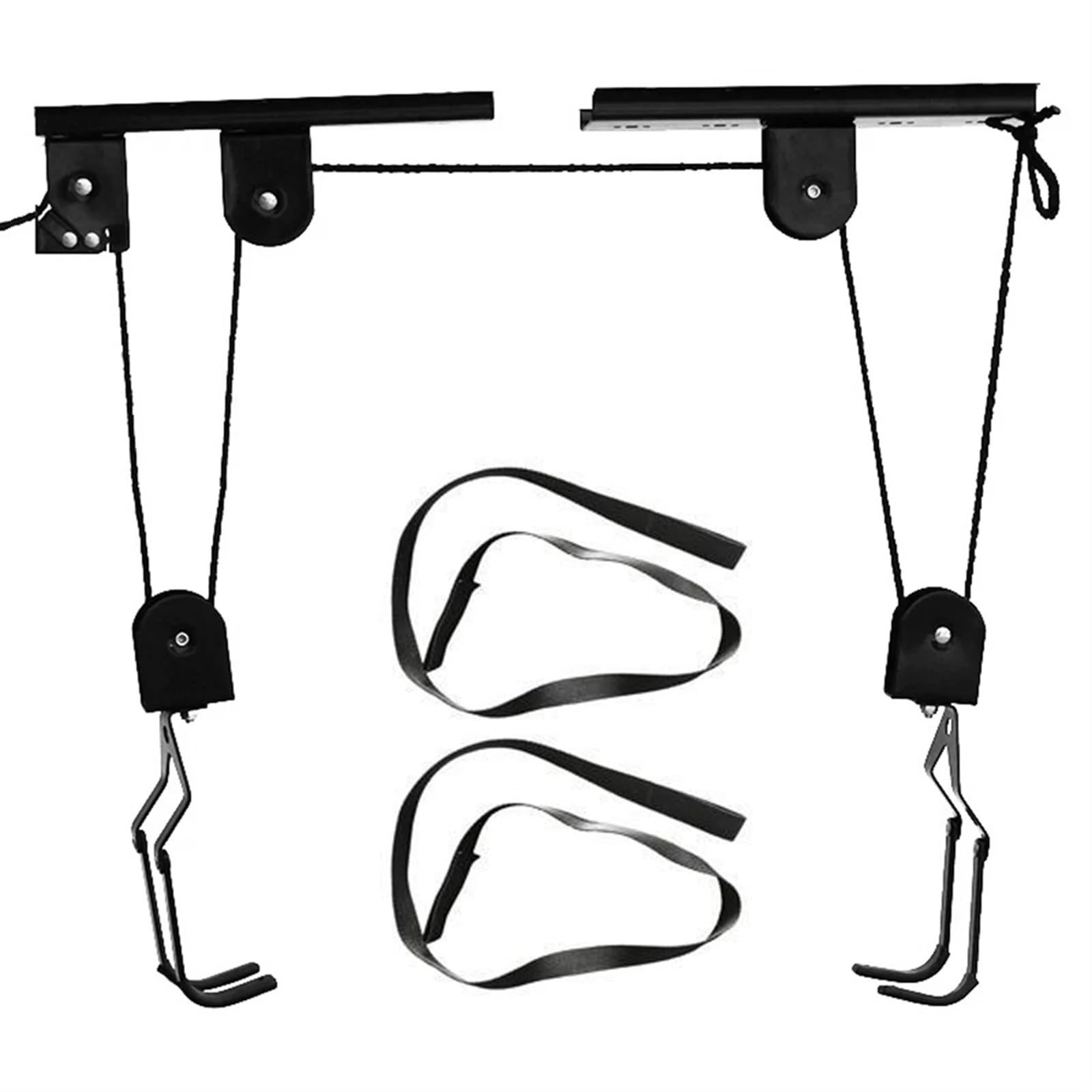 Kajak-deckenlift Fahrradaufhänger mit 60 kg Lager, Flaschenzug, Garagenaufbewahrung, Fahrradlift, Flaschenzugsystem for Fahrrad, Kajak, robuster Decken-Fahrradaufhänger Garagen-lagerlift(Type 2)