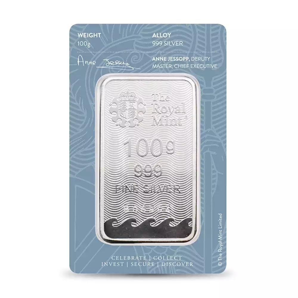 Amazon.co.jp: イギリス ブリタニア 銀の延べ板 100g 【1本