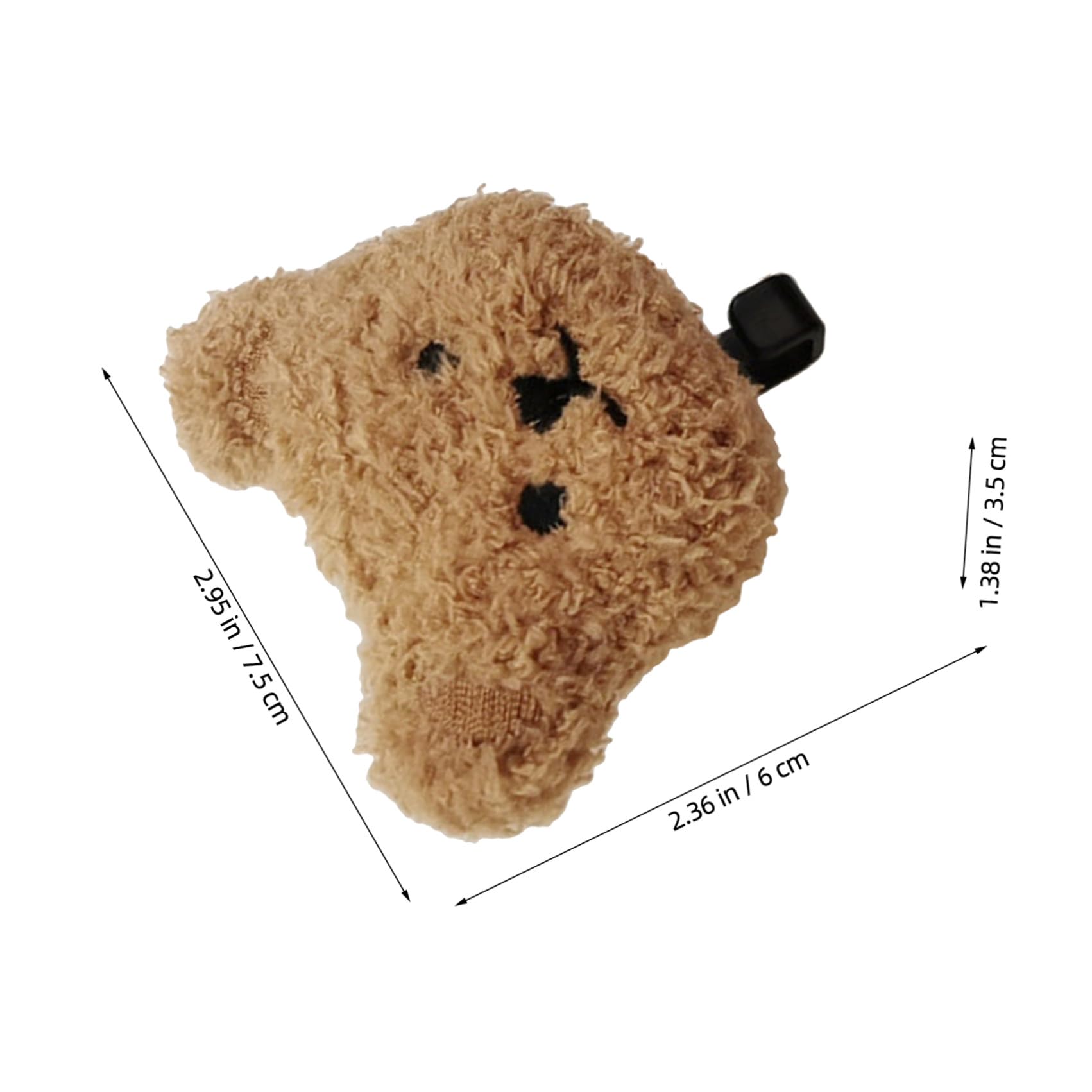 HEMOTON Crochets Adhésifs Muraux Ours En Peluche 2 Pièces Sans Perçage Pour Clés Sacs Serviettes Cuisine Salle De Bain