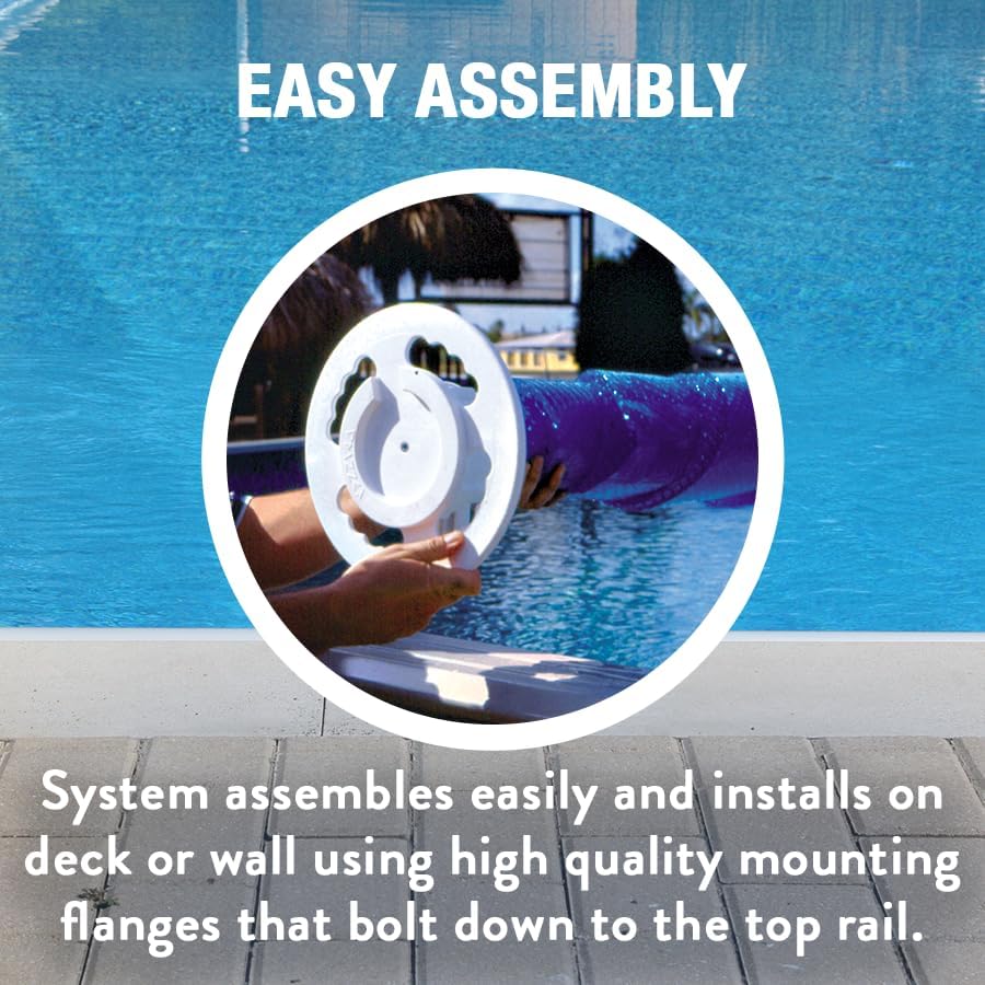 Doheny's Above Ground Solar Cover Reel Systems (Fits Pools Up to 24' Wide, Deluxe Wheel)