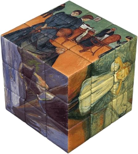World Famous Paintings Magic Cube, Art Magic Square, Creative Puzzle Cube (Munch)