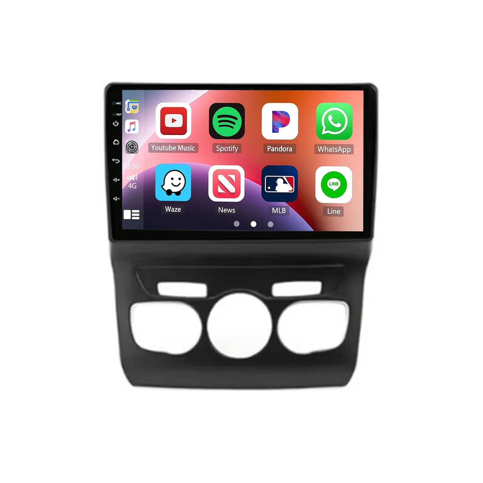 Ekran Carplay dla Citroen C4 B7 C4L DS4 2013-2017 Mirror Link, Asystent Głosowy, Nawigacja Na Żywo, Ekran Dotykowy, Bluetooth, 4 Rdzeń 2G+32G