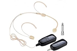 2.4G Wireless Headset Microphone: Super Light, Versatile, and Reliable