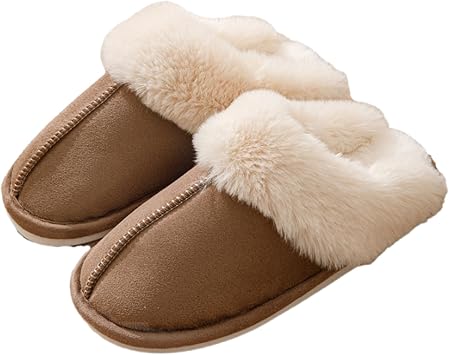 Winter Warm Slipper,winter House Shoes ,suede Plush Lined/anti-skid Sole,luffy Soft Warm Indoor & Outdoor