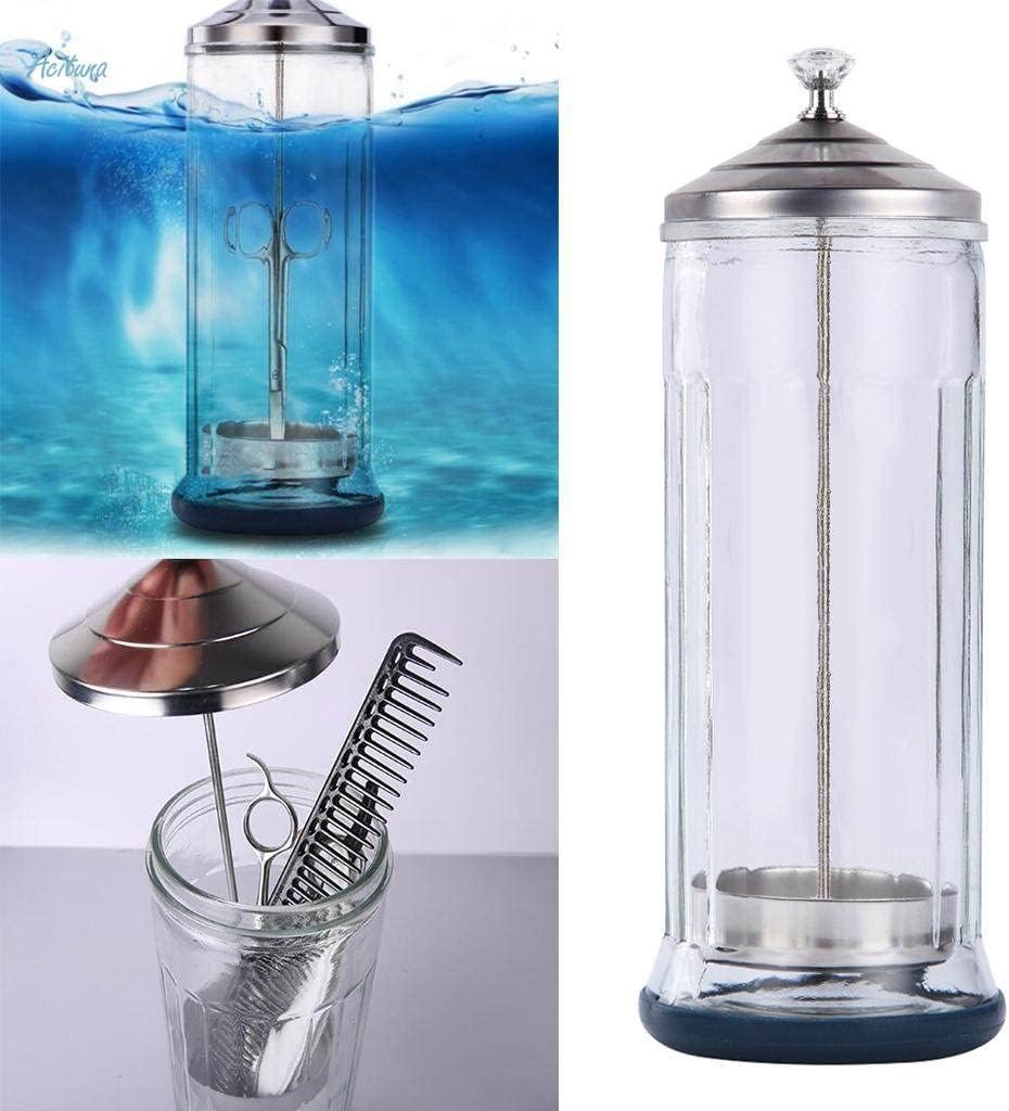 LA PERLA TECH Salon Disinfecting Jar- Removable Basket and Stainless Steel Parts, LARGE Size