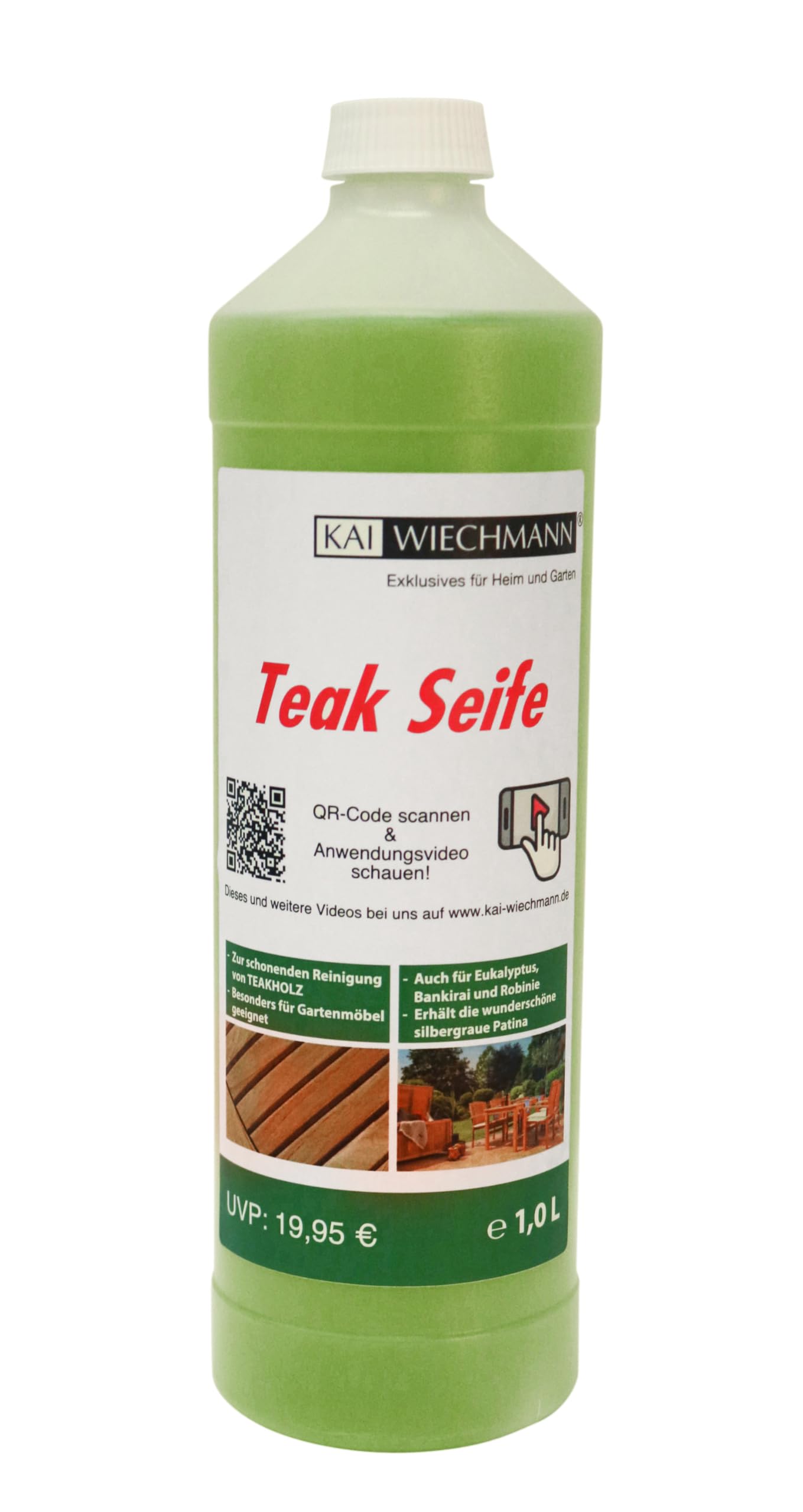 Kai Wiechmann Teak Seife mit Wurzelbürste ✓ schonend & umweltverträglich ✓