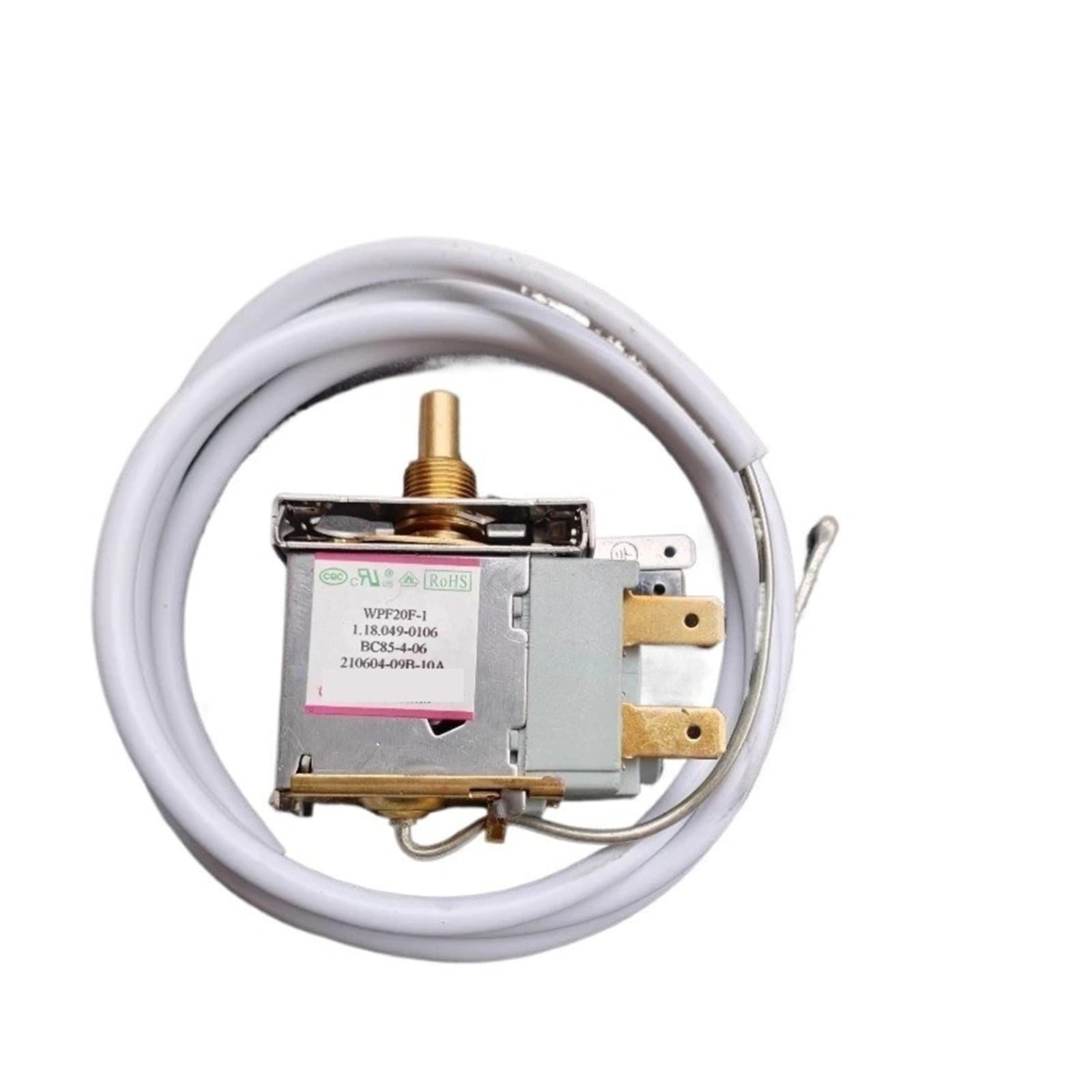 Termostato De Refrigerador WPF20F-1 Termostato 1.18.049-0106 Compatible con Refrigeración O Congelación