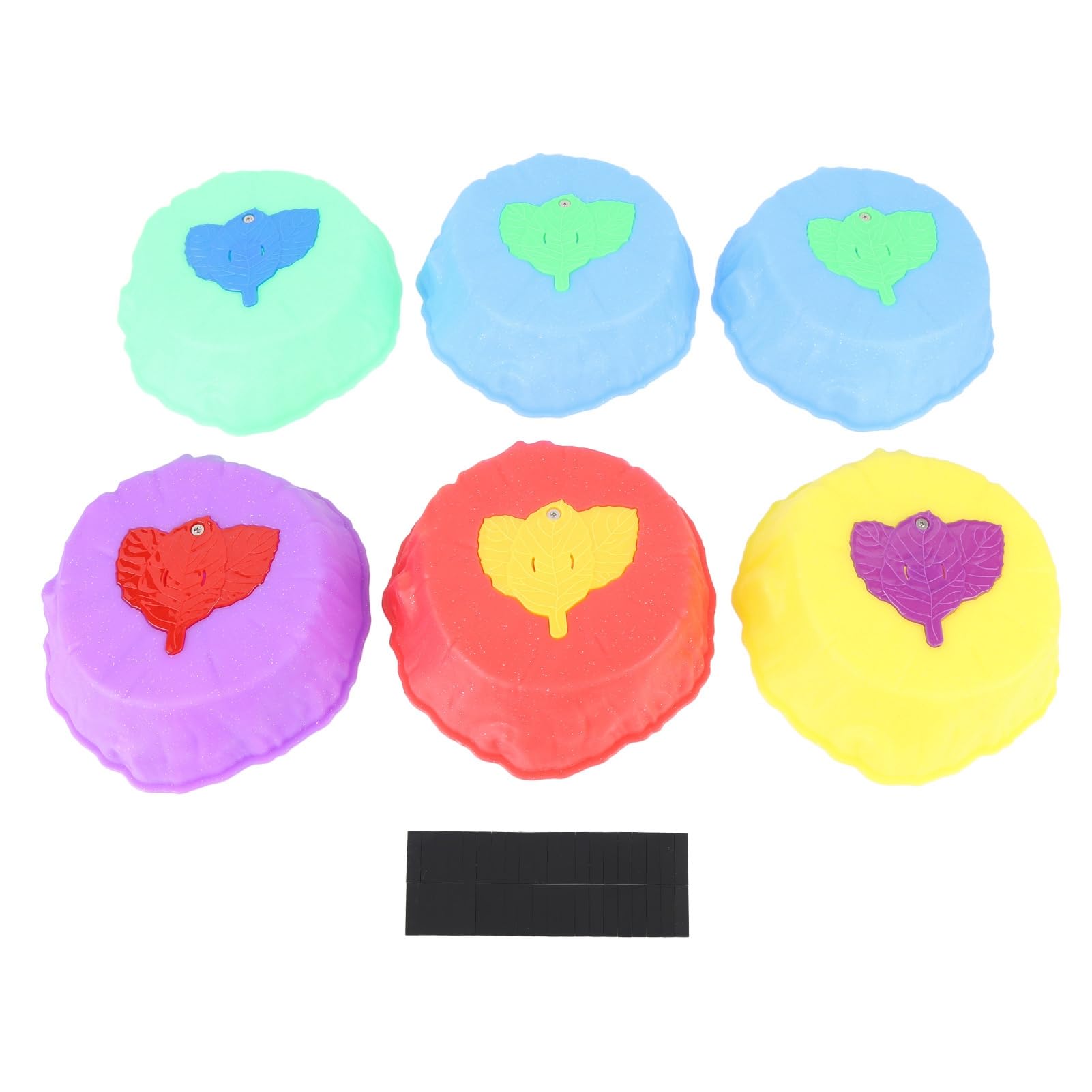 Piedras de Equilibrio para Niños, 6 Piezas de Piedras de Equilibrio Iluminadas con Superficie Texturizada y Almohadillas Antideslizantes, Juguetes de de Plástico Apilables para Juegos de