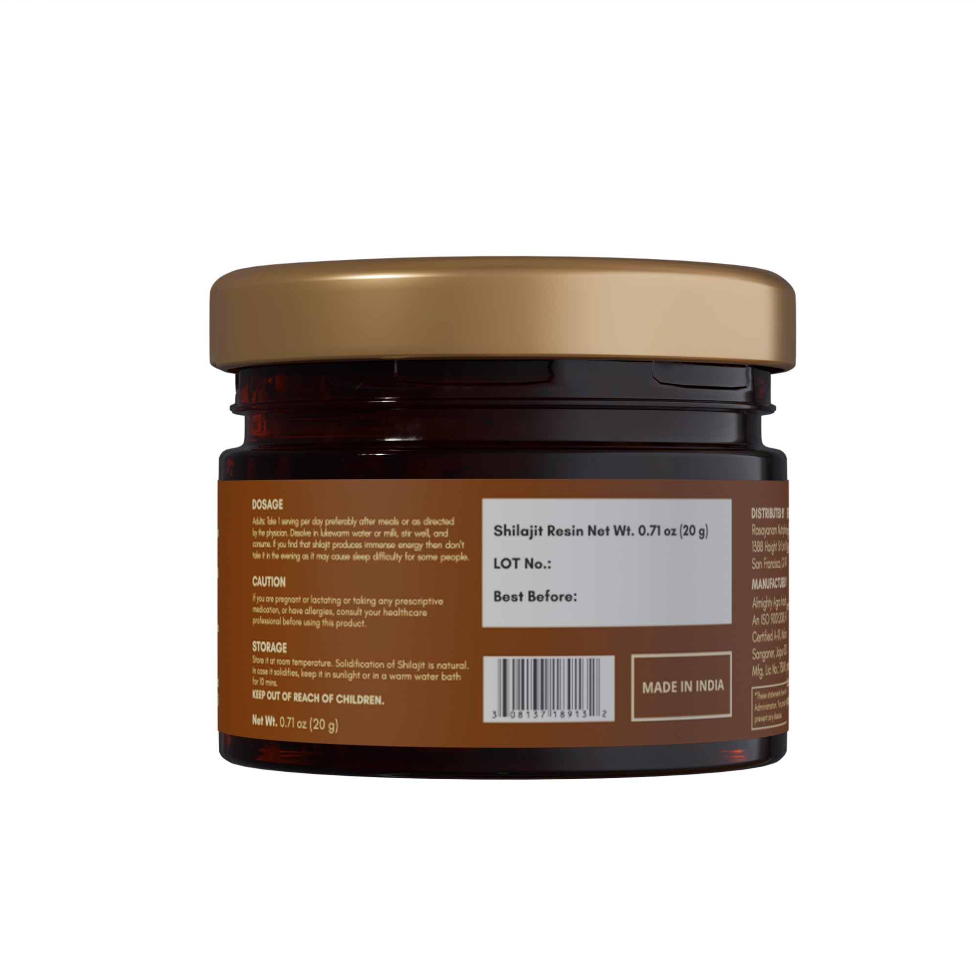 Rasayanam Pure Himalayan Shilajit Resin | Highly Purified with 75% Fulvic Acid & 80+ Trace Minerals | Supports Energy, Stamina, Strength & Recovery | 20 gm 4