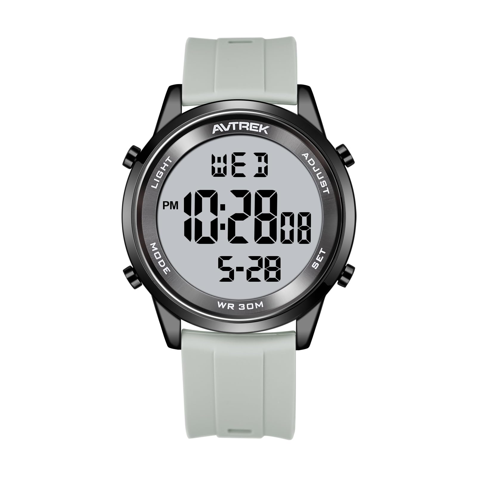 AVTREK Ultradünne Digitaluhr Wasserdicht, Herren Armbanduhr
