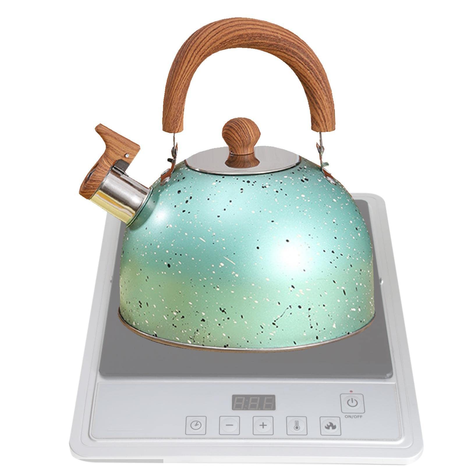 Bexdug 2L Purple Tea Kettle Whistling | 2L Tea Kettle For Camping,Stove Top Whistling Tea Kettle, Kettle For Tea, Coffee, Stainless Steel Teakettle Teapot With Anti-Scalding Handle