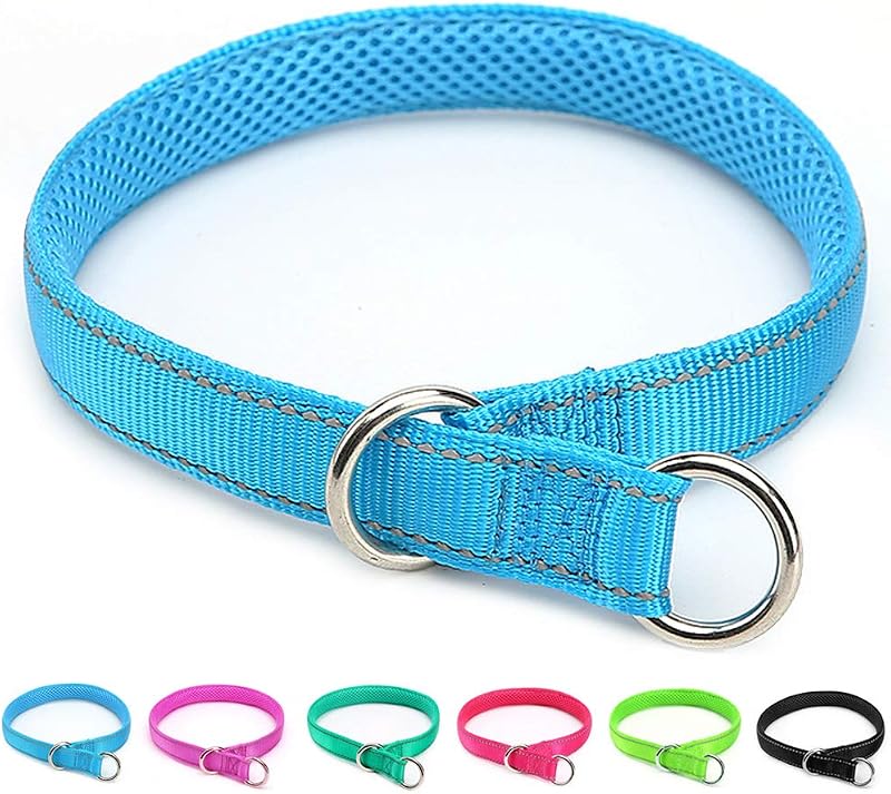Coleira Martingale para Cães com Fita Refletiva em Nylon Mycicy MY-PCollar para Pescoço de 39,88–50,04 cm