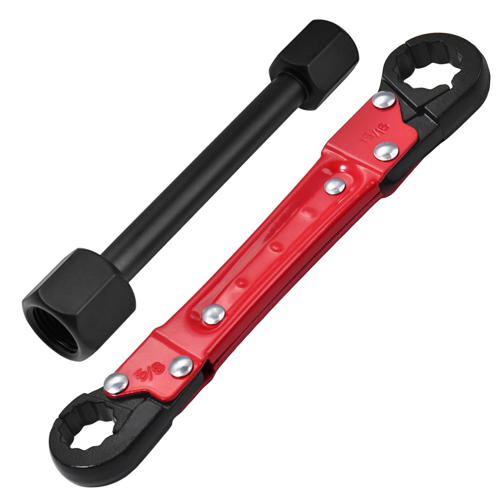 LEONTOOL Plumbing Tools Angle Stop Wrench Kit, Double Ended Pipe Wrench