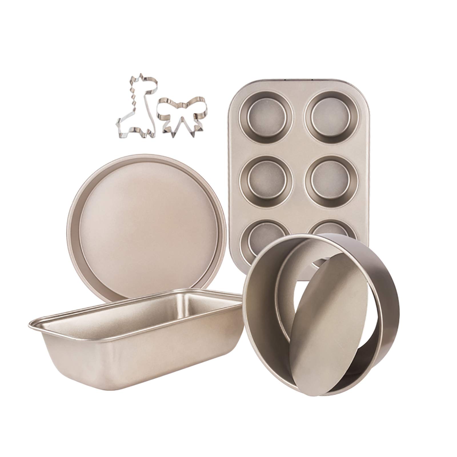 Juego de bandejas para hornear Bandejas para hornear antiadherentes Molde para hornear con revestimiento antiadherente doble Adecuado para horno, horno microondas, lavavajillas (varias opciones) (re