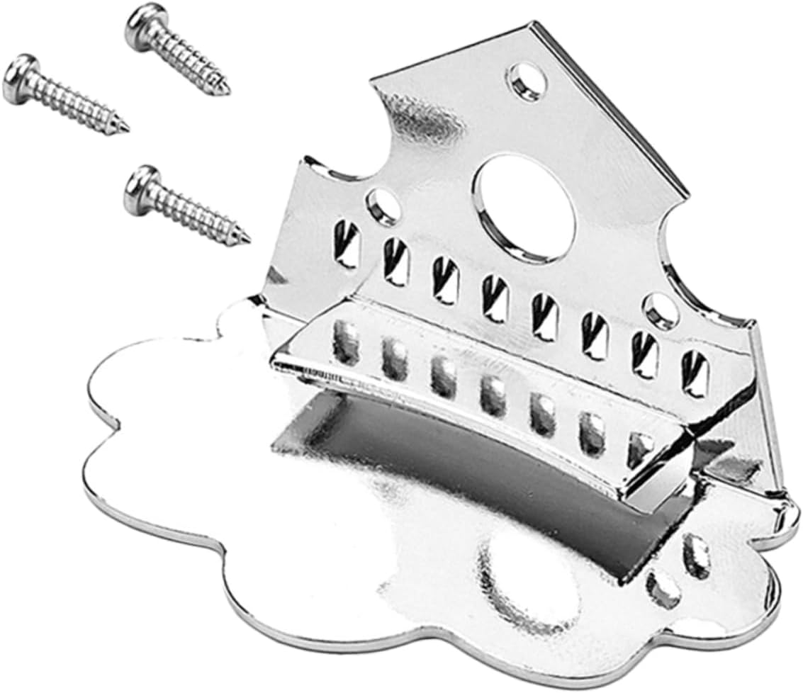 5 Sets Stylish Metal Mandolin Tailpiece Parts String Mandolin Accessory for Enhanced Intonation Volume Sustain